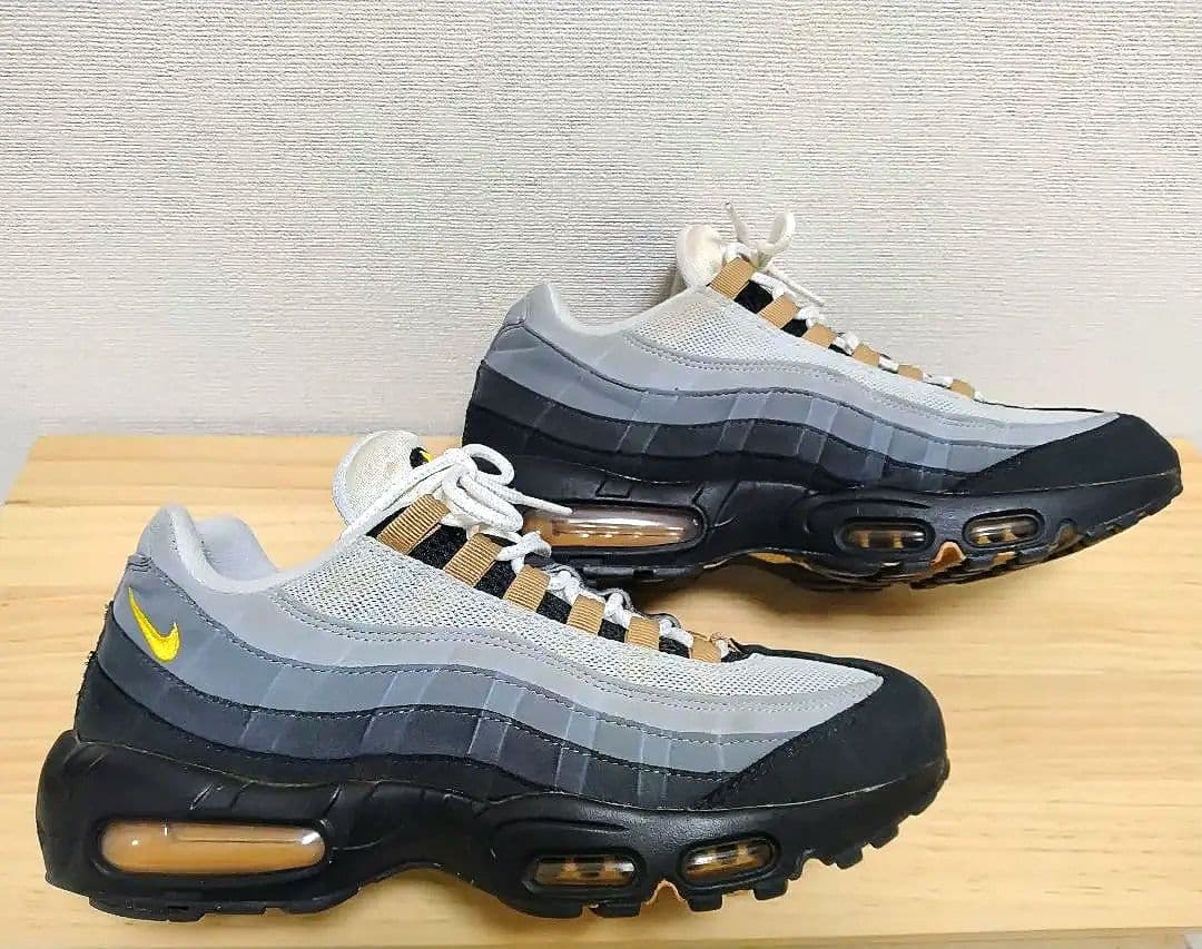 ナイキ エアマックス95 ブラック×グレー 27.5cm／NIKE airmax