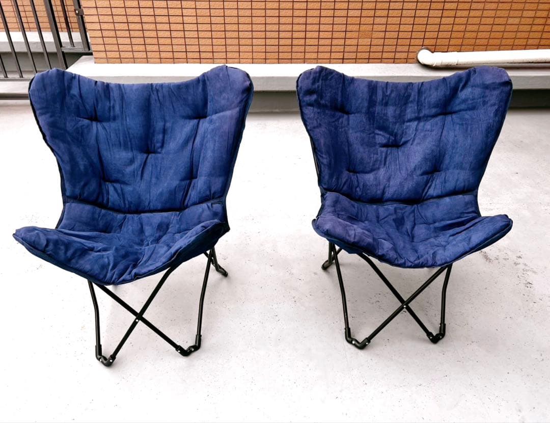 ニトリ　バタフライチェア　ネイビー　2脚 ニトリの『バタフライチェア』が座り心地最高でやっぱりお値段以上