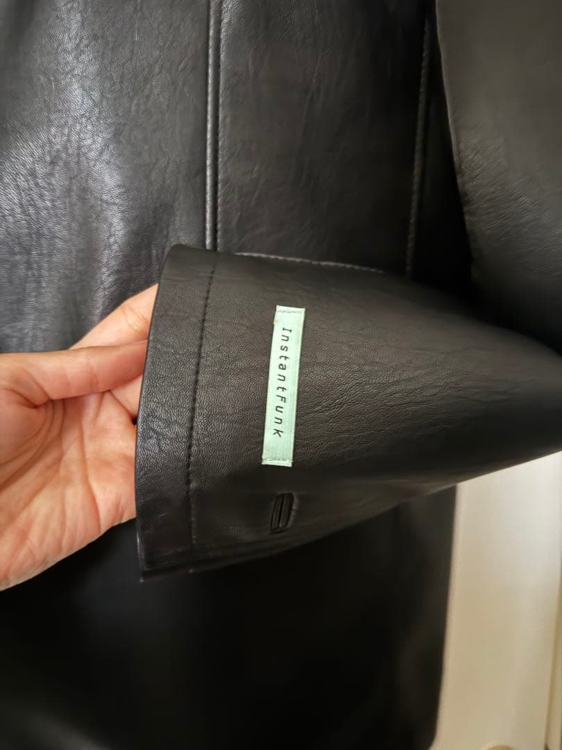 最終値下げJennie ジェニ着用 | instantfunk レザージャケット - メルカリ