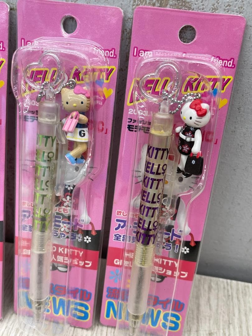 ハローキティ 2003年 ラインストーンストラップ 5種 他 コンプリートセット