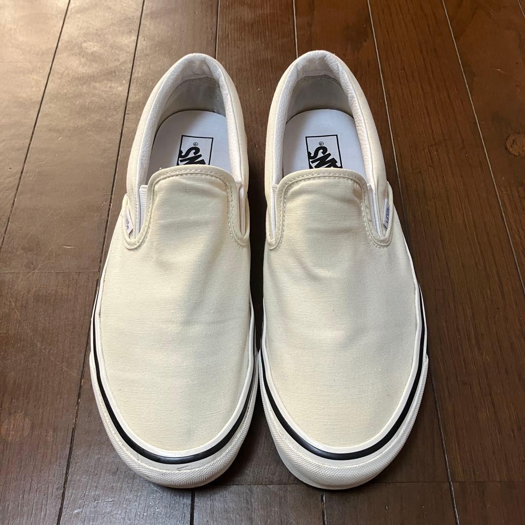 ヴァンズ アナハイムファクトリーコレクション スリッポン 生成り 28.5cm