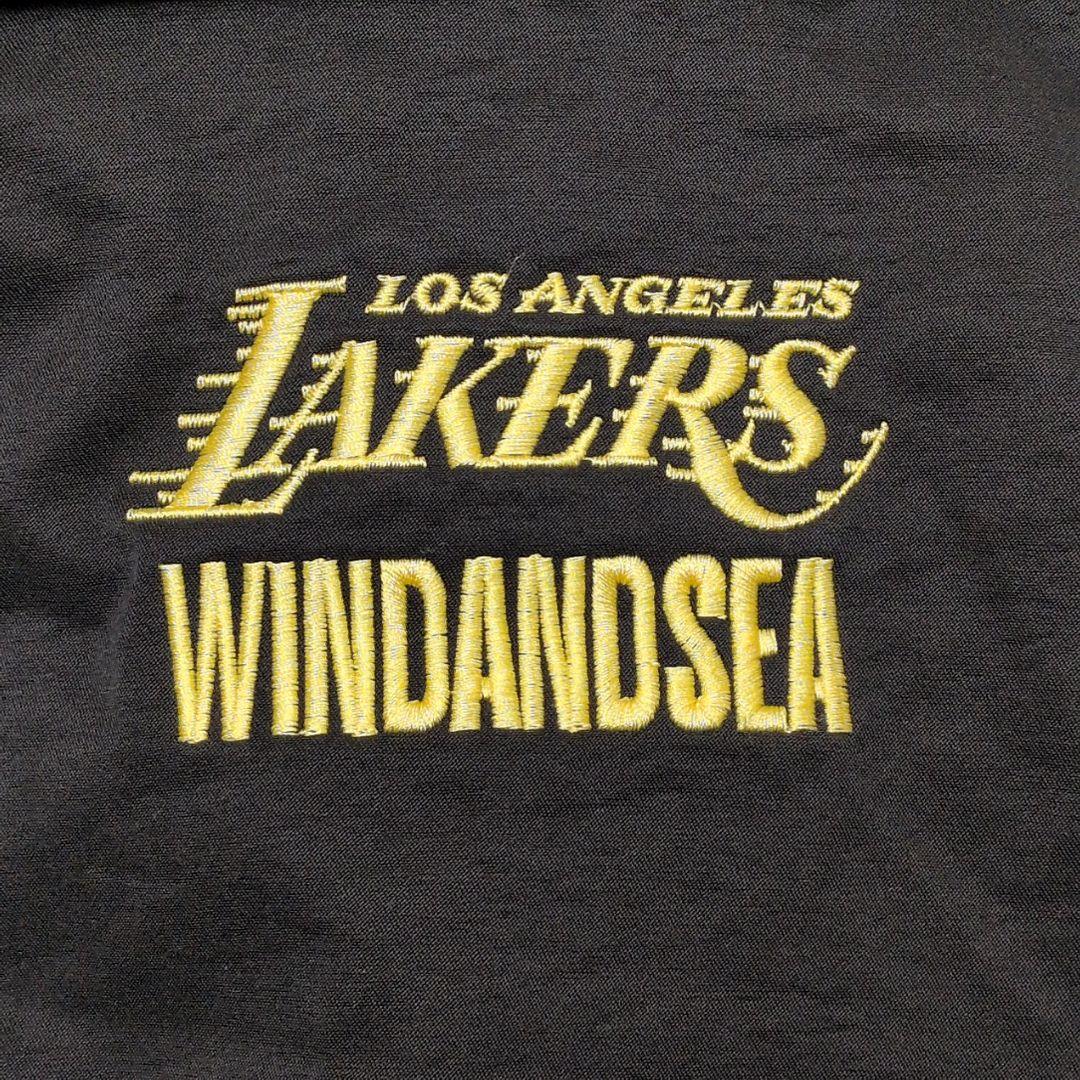 未使用 タグ付き L相当】ウィンダンシー レイカーズ ブルゾン ワッペン