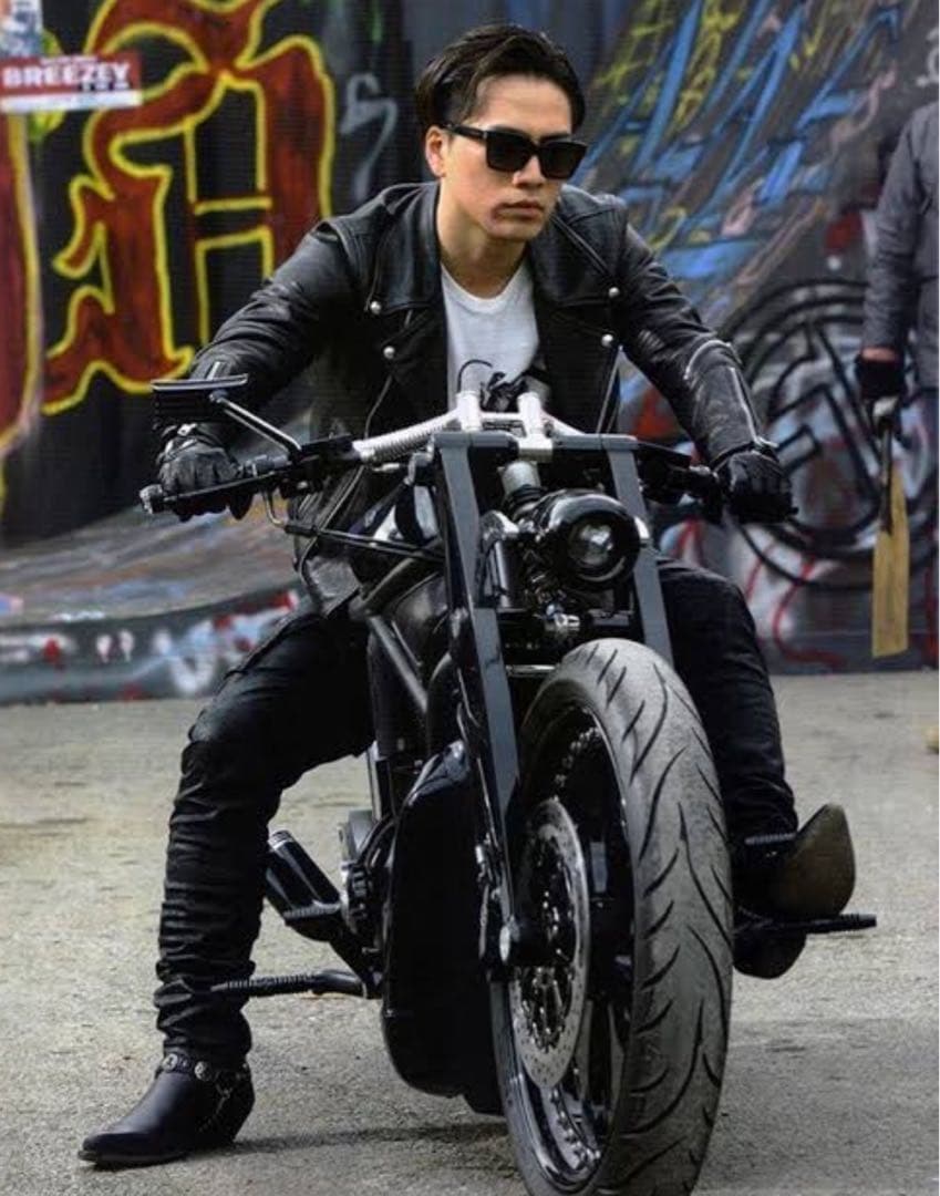 登坂広臣 着用 DIESEL BLACK GOLD ライダース ジャケット - メルカリ