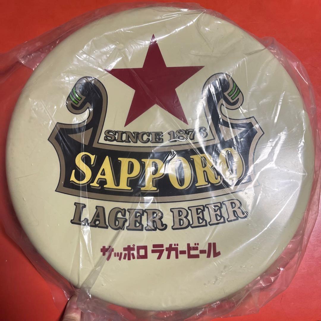 z*i様 赤星　サッポロラガービール 非売品　王冠壁掛け看板と木製看板　セット売