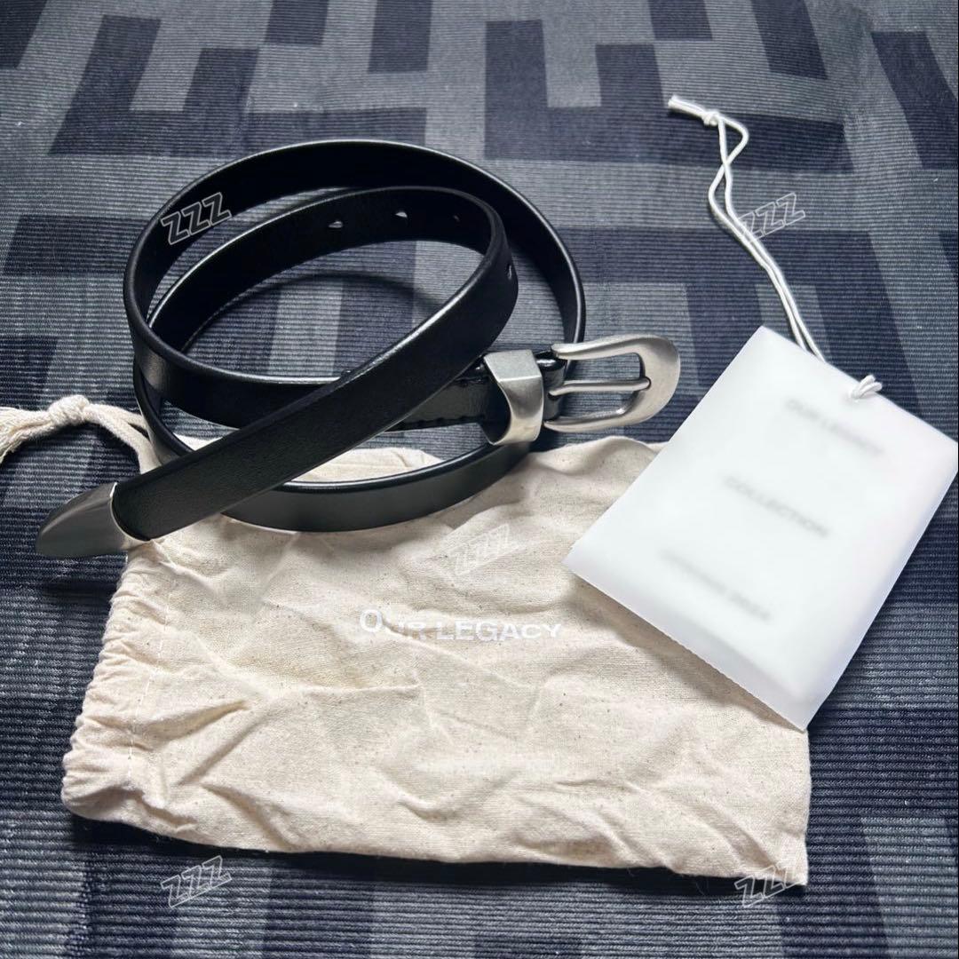 OUR LEGACY BELT 2CM / BLACK LEATHER M80 - メルカリ