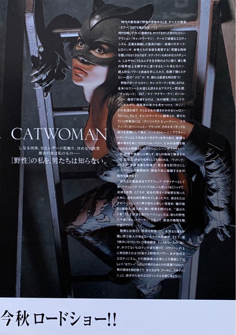映画チラシ ハル・ベリー 出演作品 1枚『キャット・ウーマン』 - メルカリ