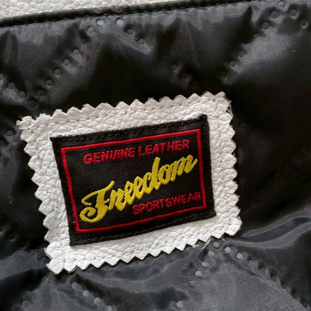 【岡田 耕平】Freedom　水牛革 シングルライダース ホワイト 52