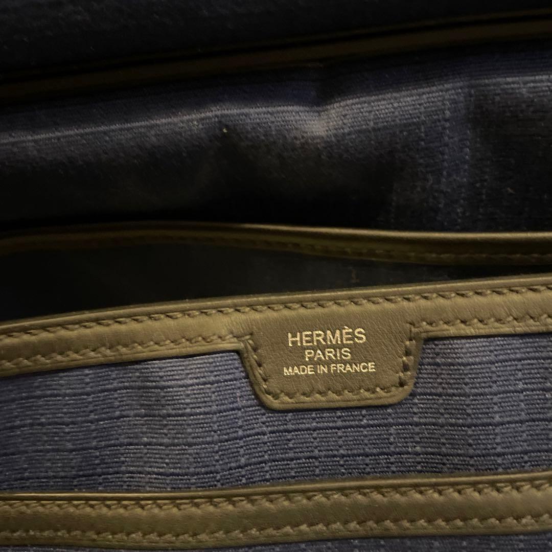 極美品】エルメス Allback メッセンジャーバッグ ネイビー - メルカリ