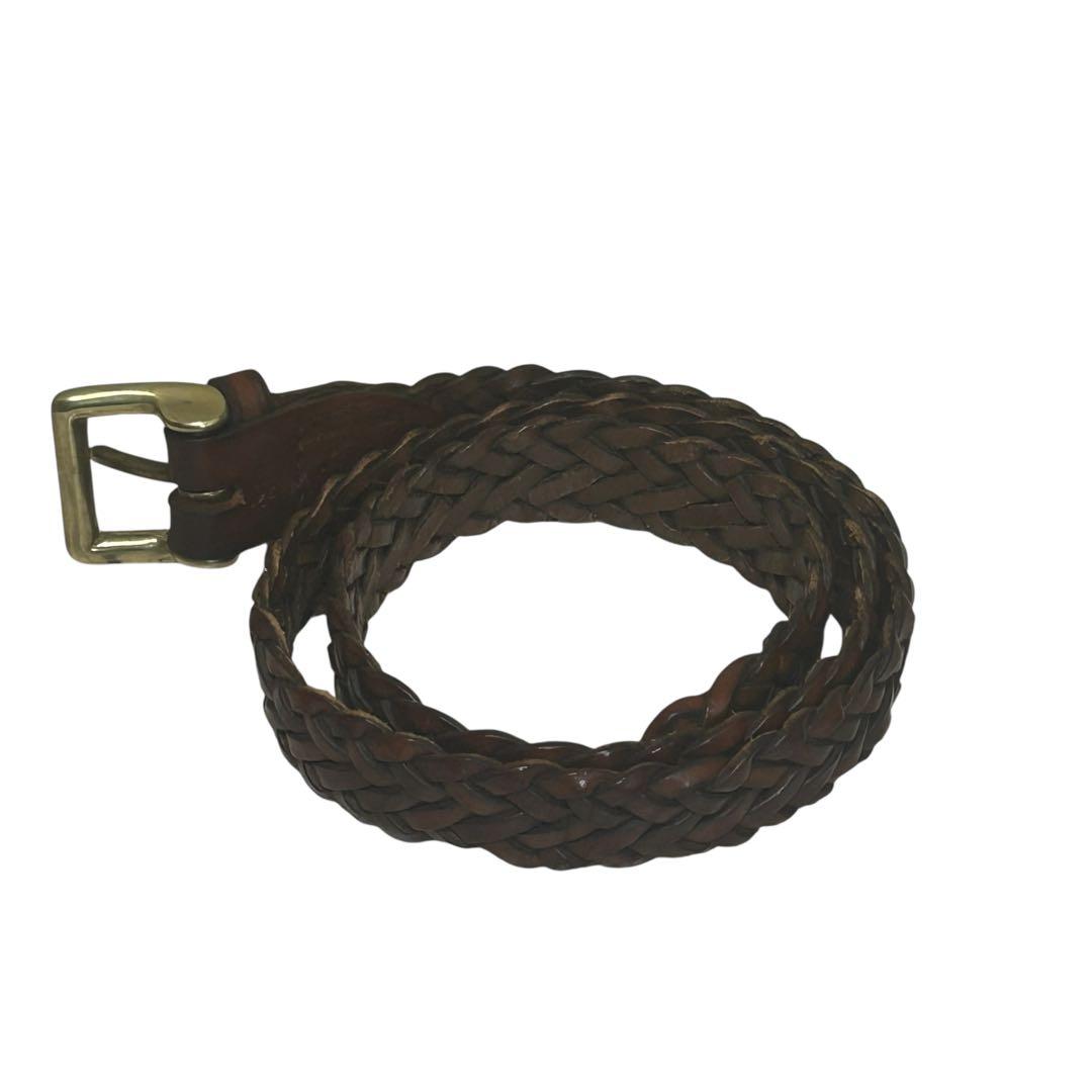 美品 ホワイトハウスコックス メッシュベルト ブラウン M-80英国製正規