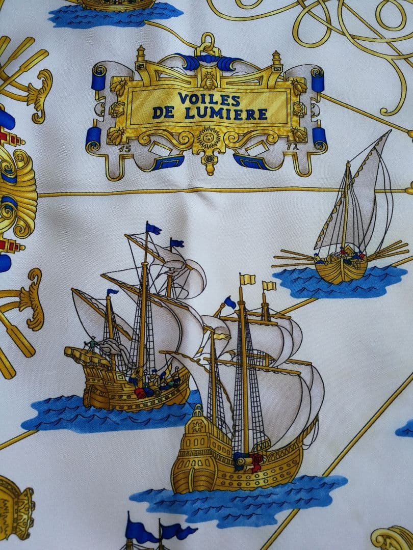 HERMES スカーフ カレ90 エルメス 【光の帆船】 - メルカリ