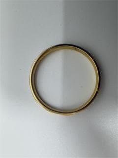 K18 ゴールドリング 彫刻入り0.78g 11号