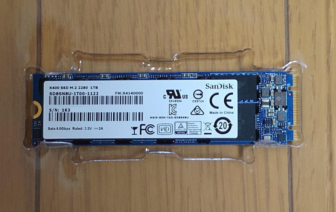 内蔵型SSD SanDisk X400 M.2 SSD 1TB SATA SanDisk 「X400 SSD」にM.2接続モデル | Ark Tech and Market News Vol