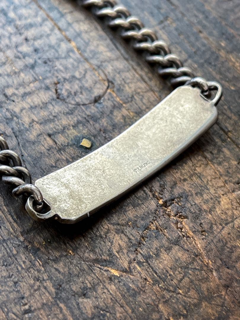 40s WW2 ヘビー スウィートハートジュエリー IDブレスレット