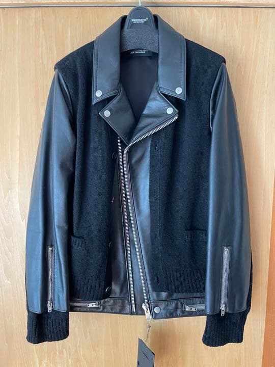 新品 UNDERCOVER ニットドッキング ダブルライダース - メルカリ