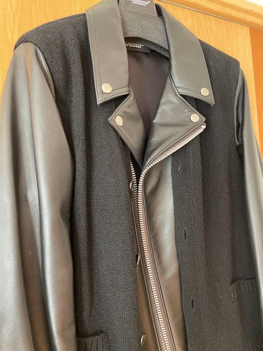 新品 UNDERCOVER ニットドッキング ダブルライダース - メルカリ