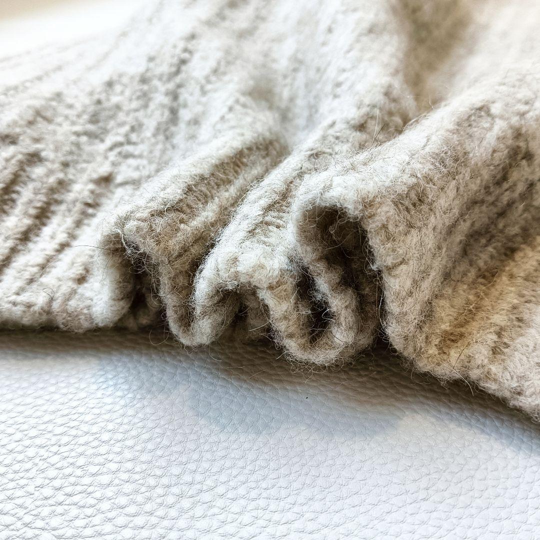 美品✨《NKNIT》YAKU big knitヤクビッグニットゆったりセーター