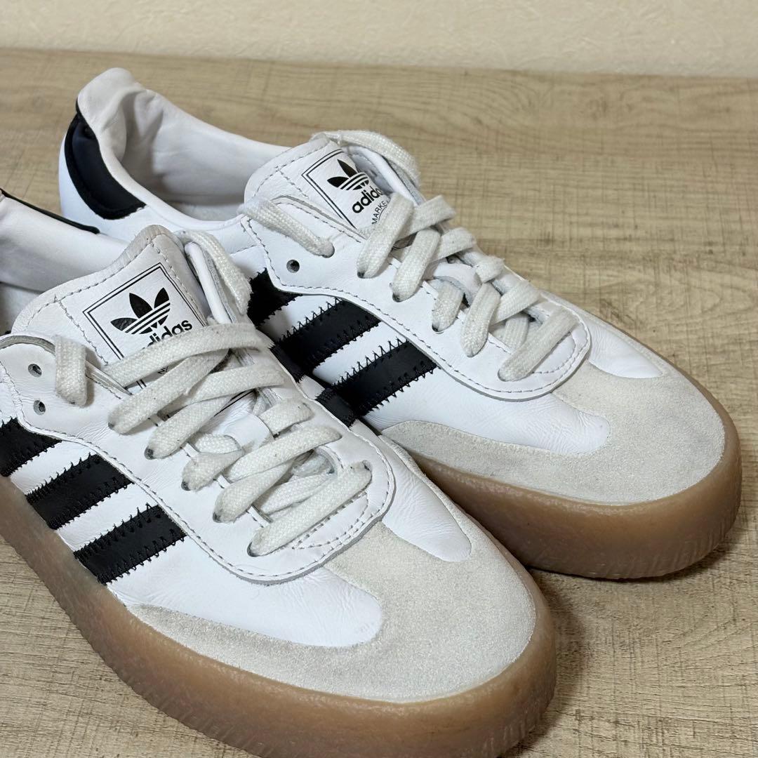 adidas originals SAMBA 24.5cm ホワイト ブラック