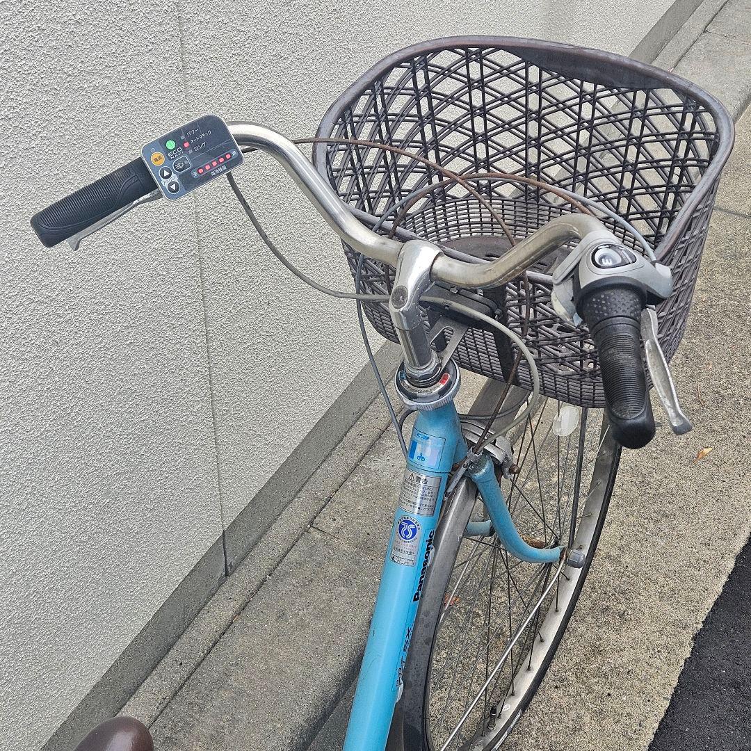 パナソニック♪電動アシスト自転車♪ViViきれいなターコイズ5Ah 長押し