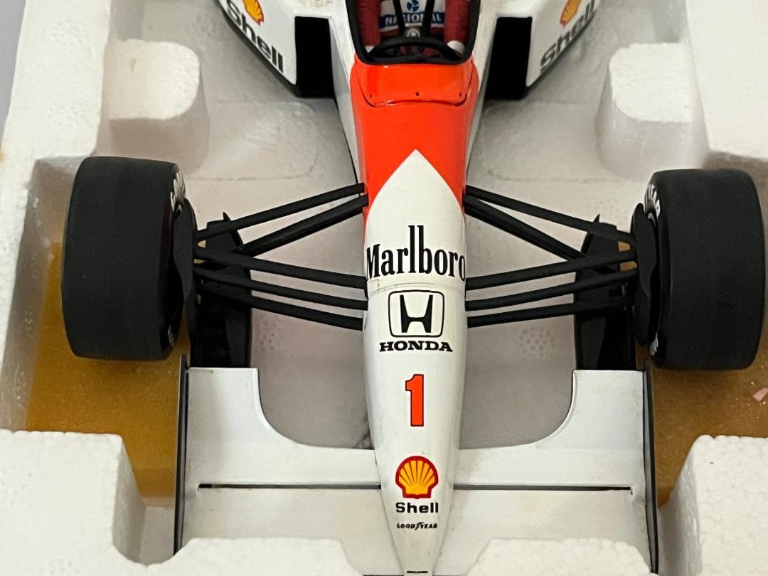 ミニチャンプス 1/18 McLaren Honda MP4/7 A.セナ 箱付 - メルカリ