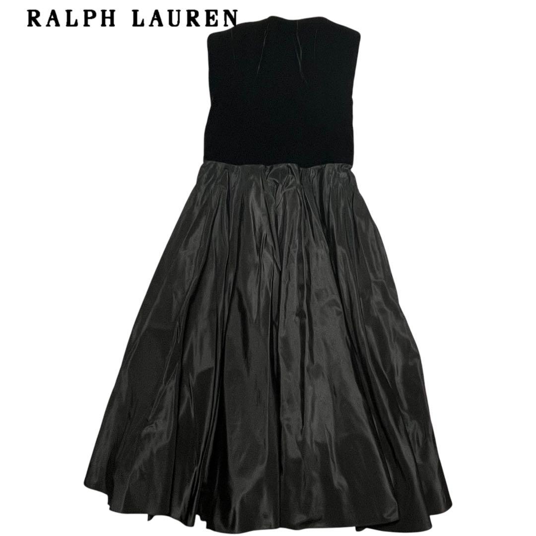 【タグ付】Ralph Lauren / エンパイアラインドレス 黒 m779 選べる2タイプエンパイアラインロングドレス（ドレス）｜SMILE ORCHID