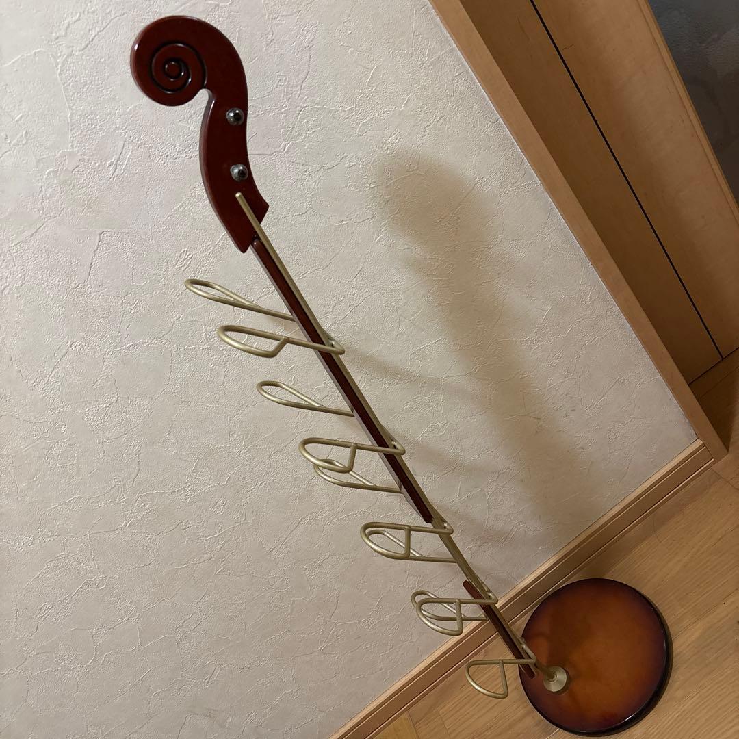 スリッパ立て 家具 楽器 ヤマハ バイオリン、チェロ型スリッパラック 5