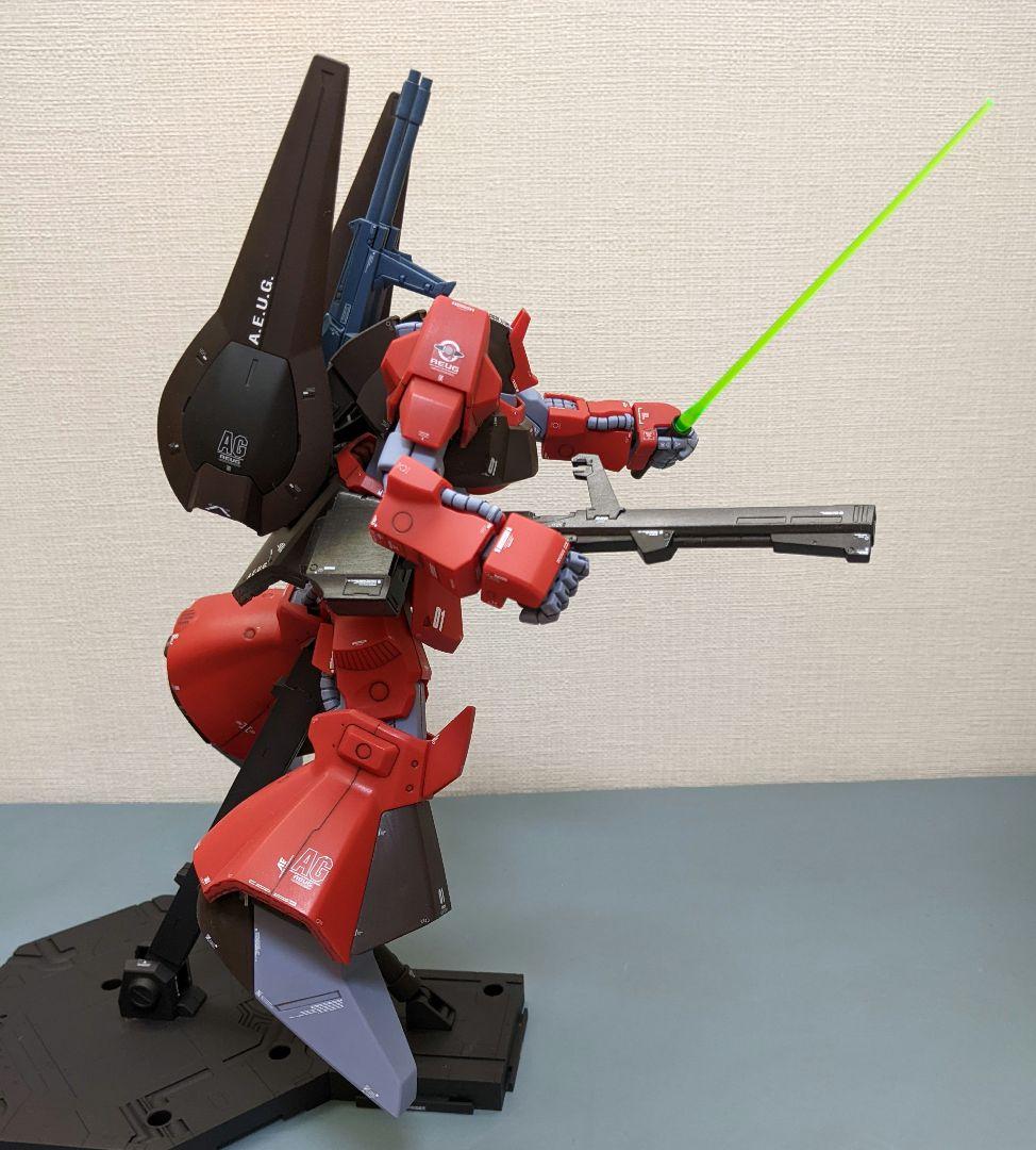 「やってみるさ!」ガンプラ完成品　1/100MG　リック・ディアス(クワトロ機)