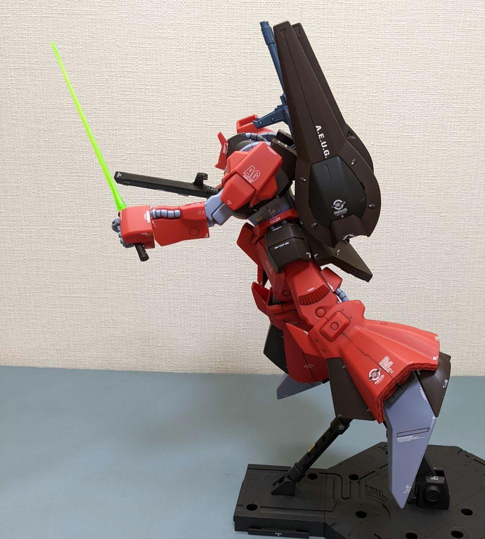 「やってみるさ!」ガンプラ完成品　1/100MG　リック・ディアス(クワトロ機)