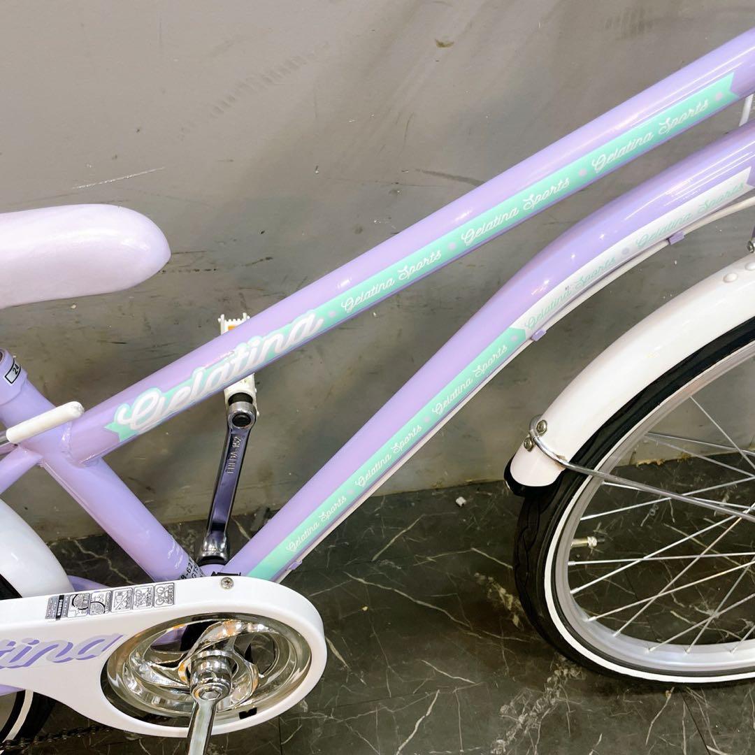 【951】《関西 引き取り》子供用自転車 子供車 gelatina パープル