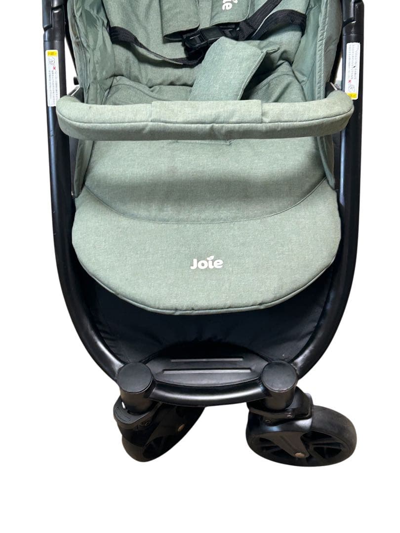 Joie ベビーカー ライトトラックス4 グリーン KATOJI レインカバー