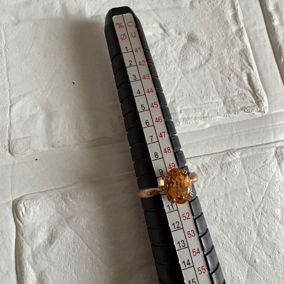 ジュエリーマキ K9 シトリン リング 指輪 - メルカリ