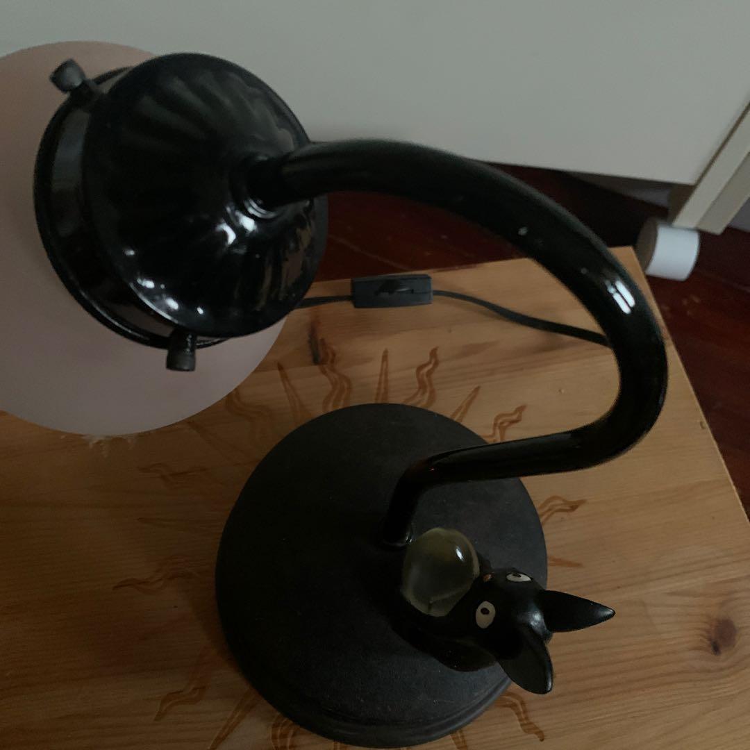 廃盤 ジブリ 魔女の宅急便 ジジ ランプ テーブルランプ すずらんガラスシェード