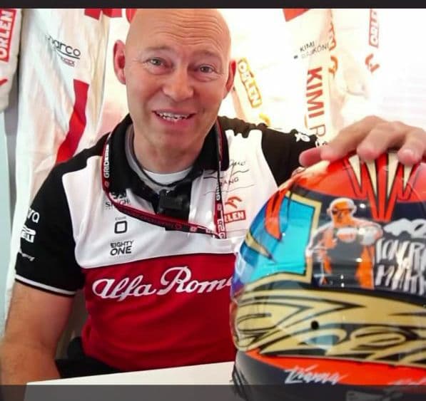 K.ライコネン 1/2 ヘルメット 2021年 イモラGP - メルカリ