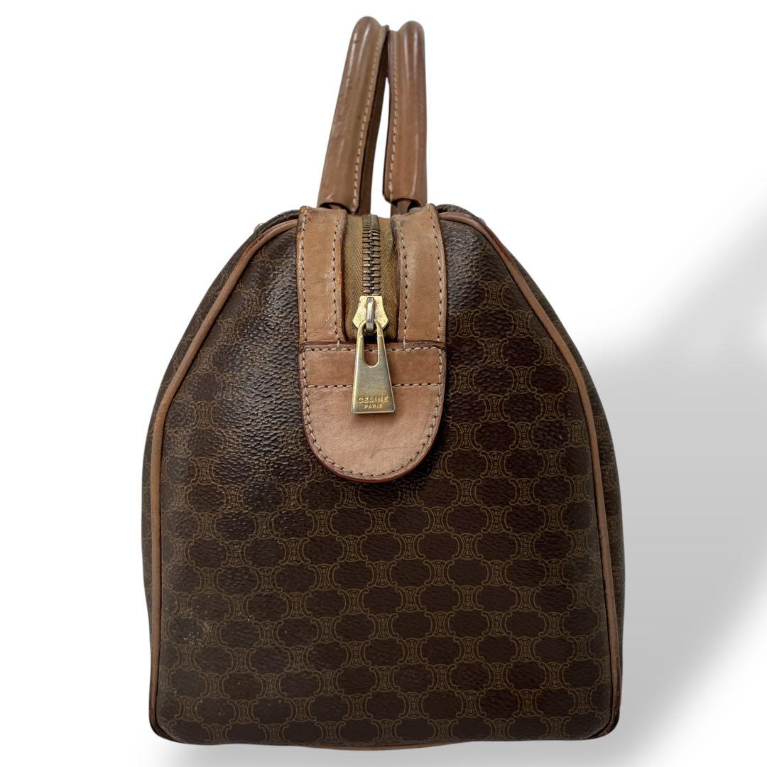 セリーヌ ミニボストン トリオンフ マカダム柄 PVCレザー オールド y2k