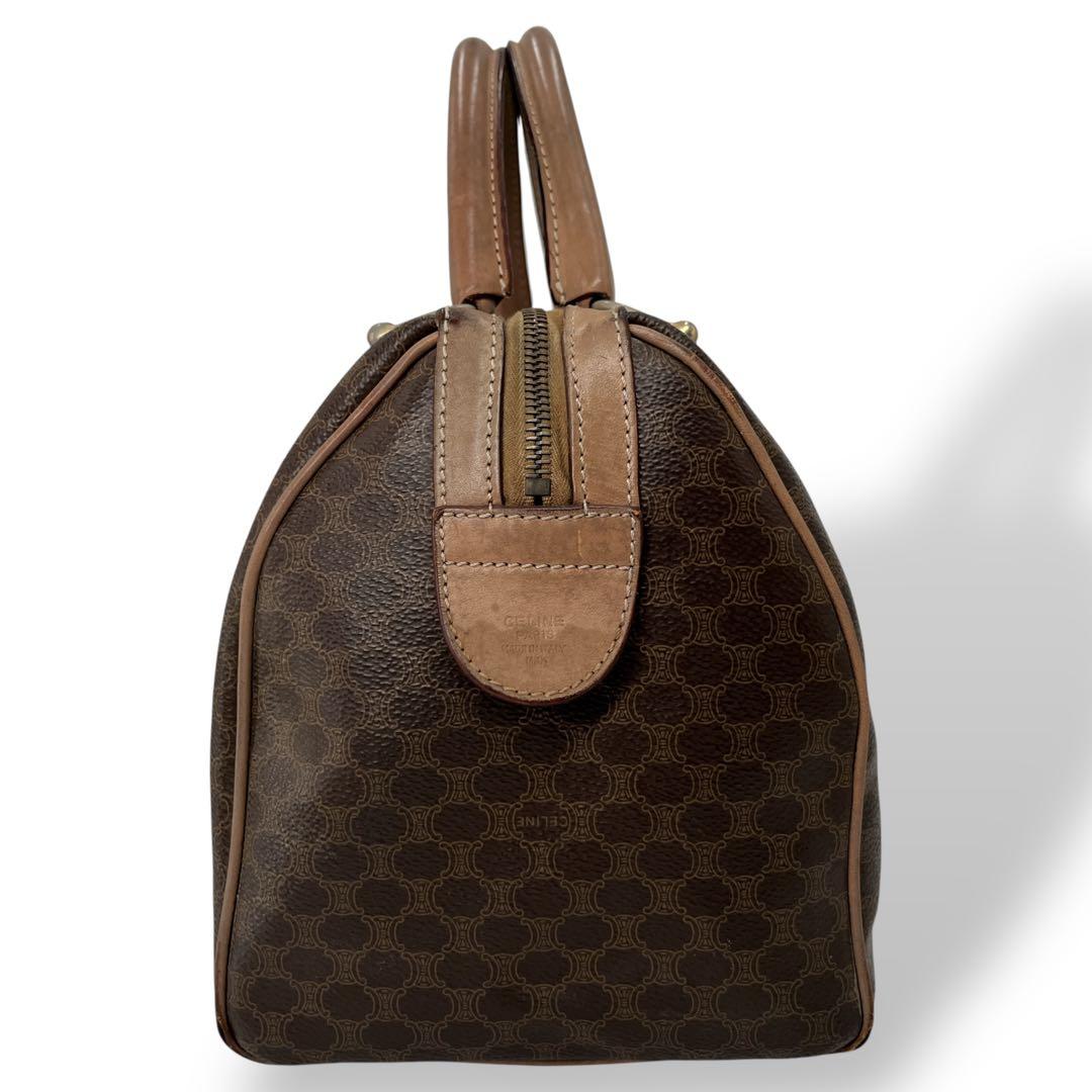 セリーヌ ミニボストン トリオンフ マカダム柄 PVCレザー オールド y2k