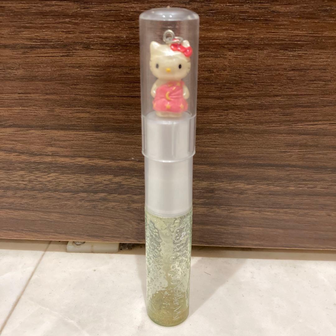 レトロ《2002年 ハローキティ グリッターミスト》当時物 コスメ☆グリーン