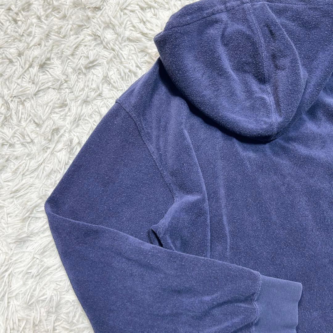 90s ポロバイラルフローレン ジップアップパーカー ネイビー メンズS