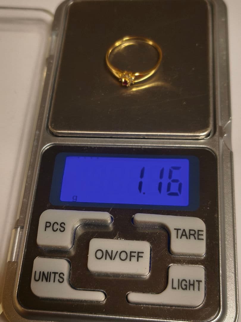 K18 ルビー リング 1.16g 約12号