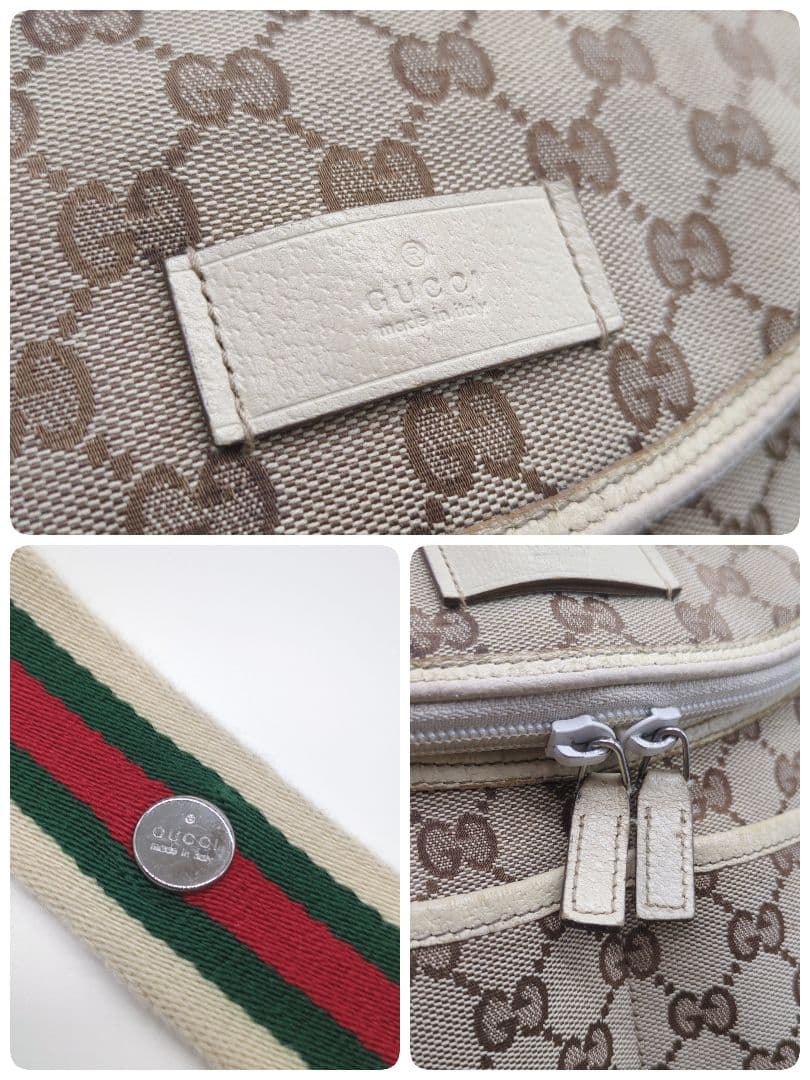 入手困難・保存袋付】グッチ☆マザーバッグ GGキャンバス シェリー