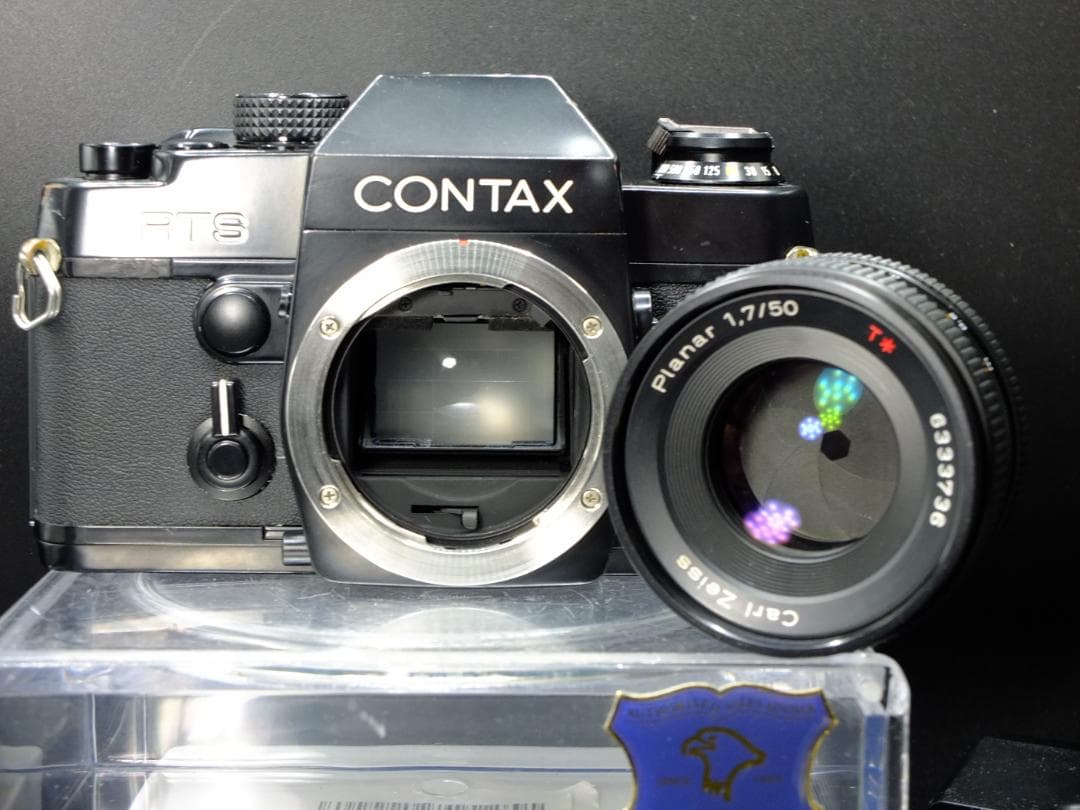 コンタックスRTS／プラナー50mmf1.7純正フード付【実写確認済整備品