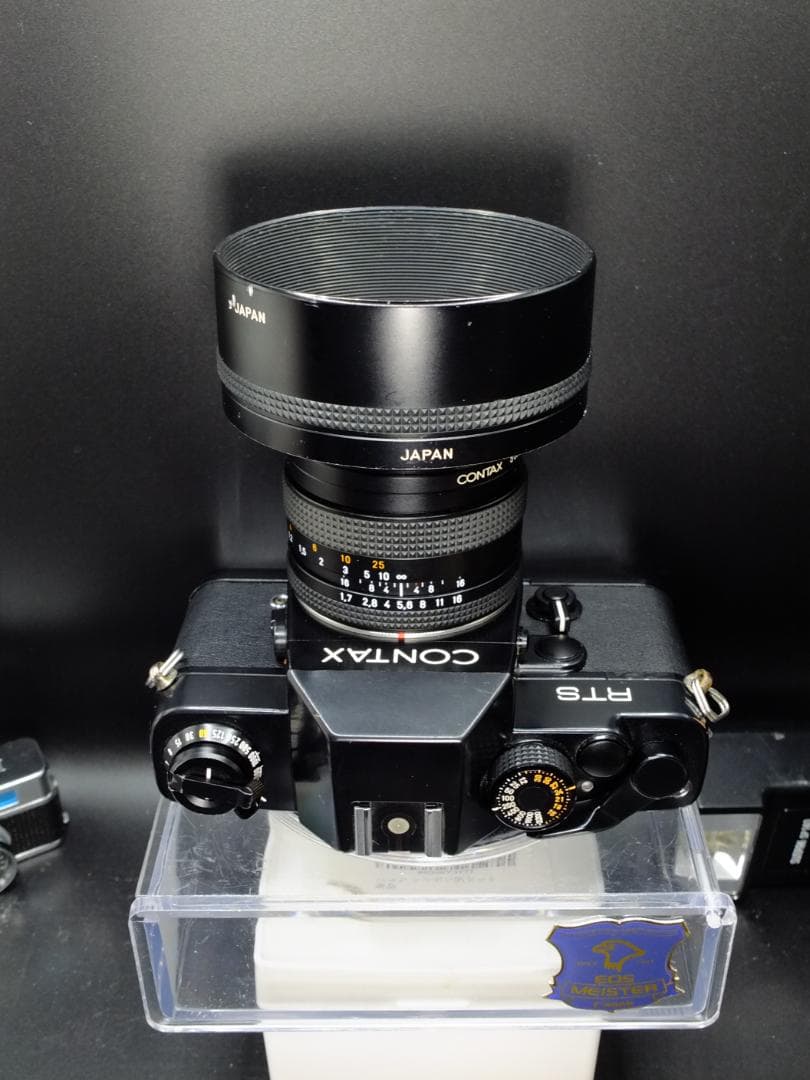 コンタックスRTS／プラナー50mmf1.7純正フード付【実写確認済整備品