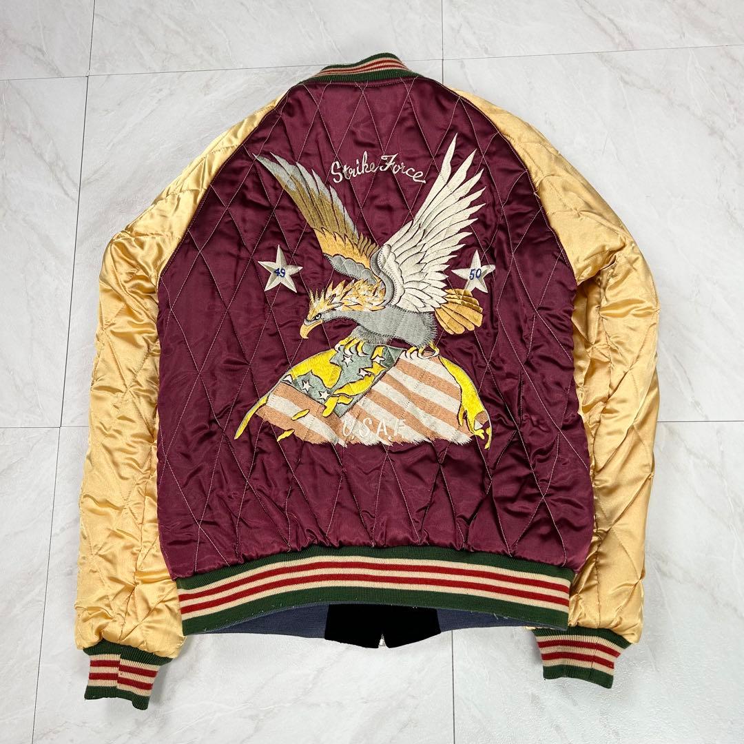 美品 テーラー東洋 M品番 ベロア 別珍 刺繍 スカジャン TALON M - メルカリ