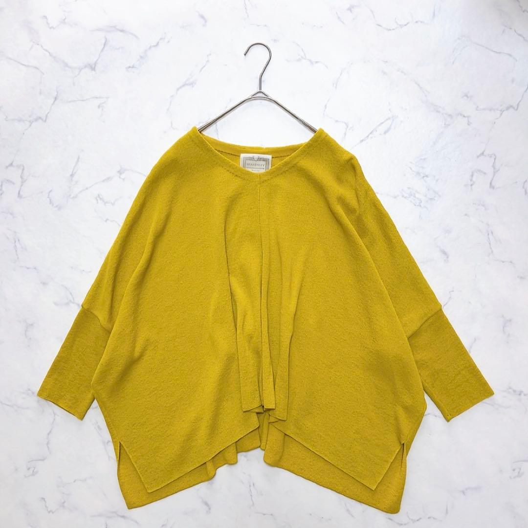 美品♡BEARDSLEY ドルマン ニット ゆったり フリーサイズ イエロー
