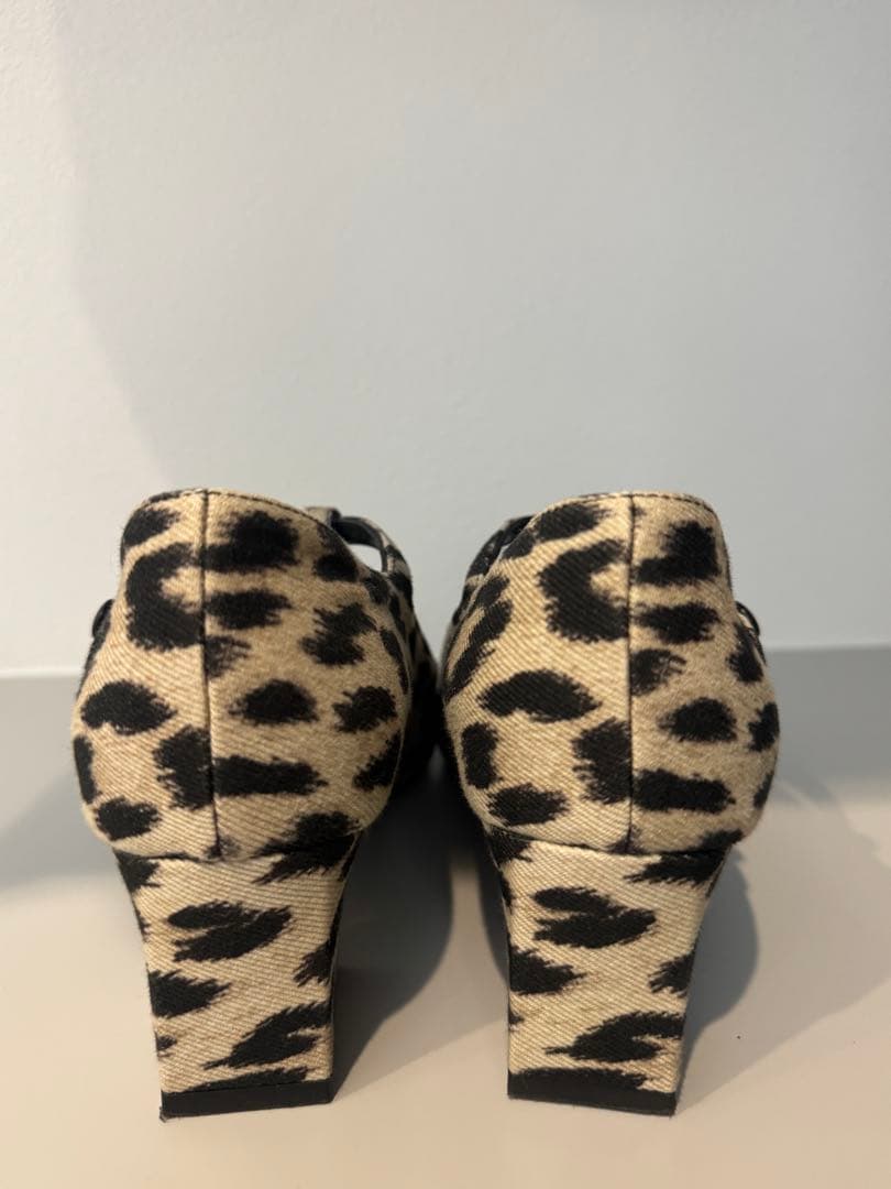 CELINE セリーヌ トリオンフ レオパード パンプス 36ハーフ - メルカリ