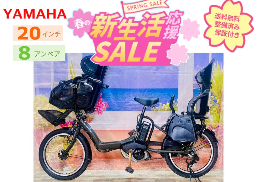 ヤマハパスキス⭐️人気モデル！子供乗せ電動アシスト自転車Y3421