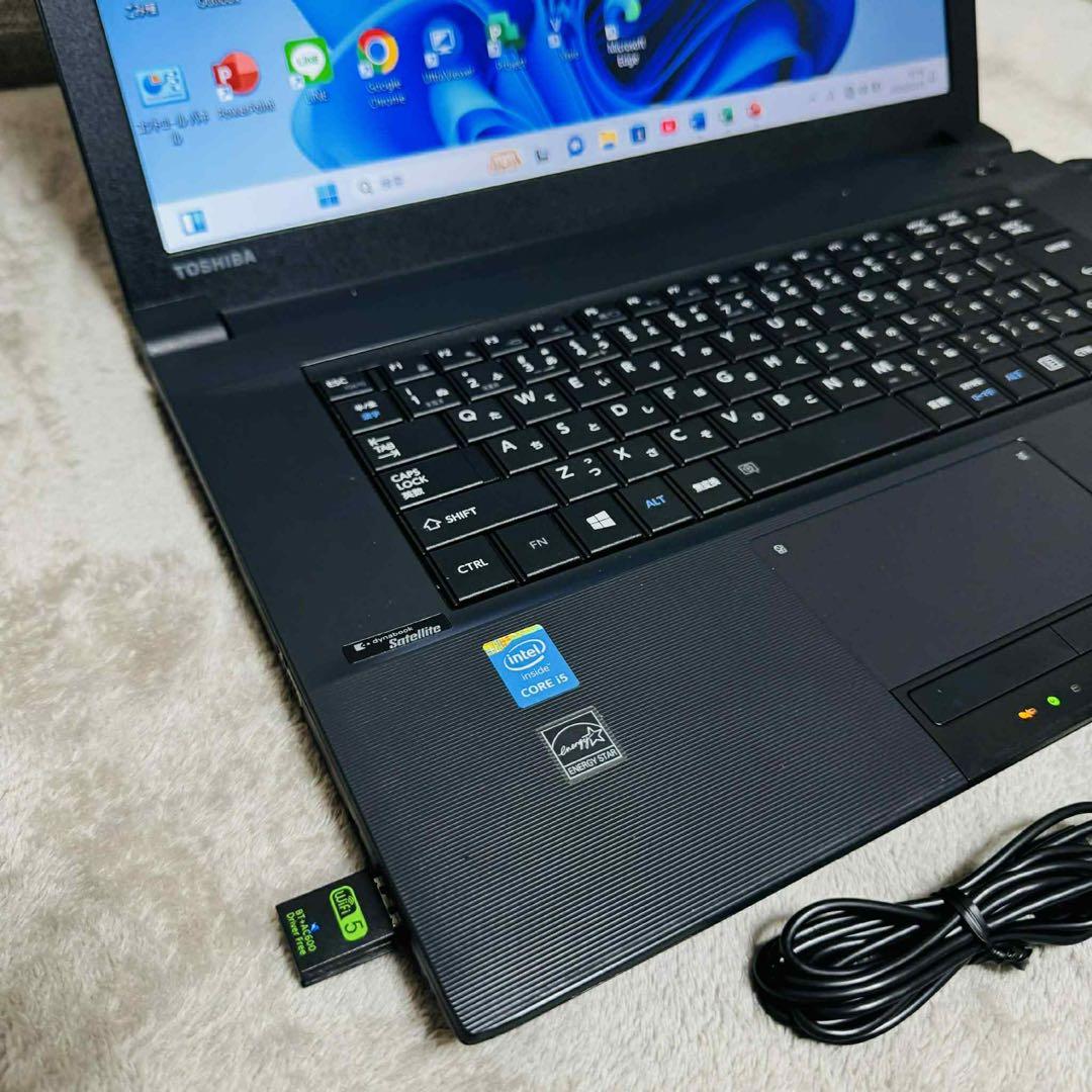 S287 TOSHIBAノートパソコンi5メモリ8G高速SSDサクサクWin11 - メルカリ