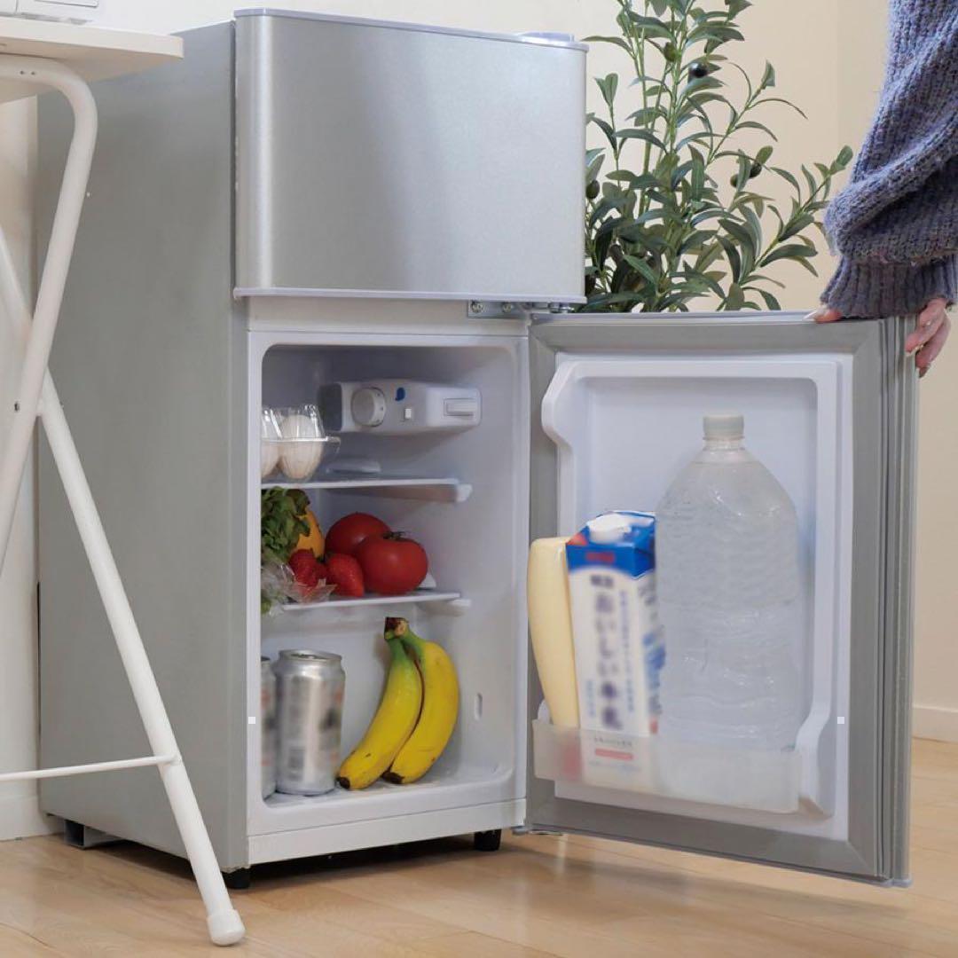 中古美品 冷蔵庫T0129 一人暮らし冷凍冷蔵庫 60L シルバー - メルカリ
