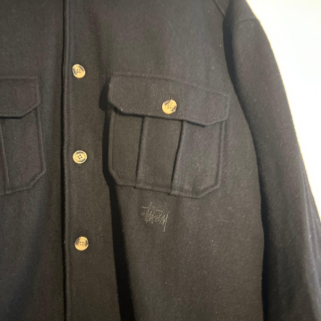 90s old Stussy ウールジャケット 黒 美品 - メルカリ