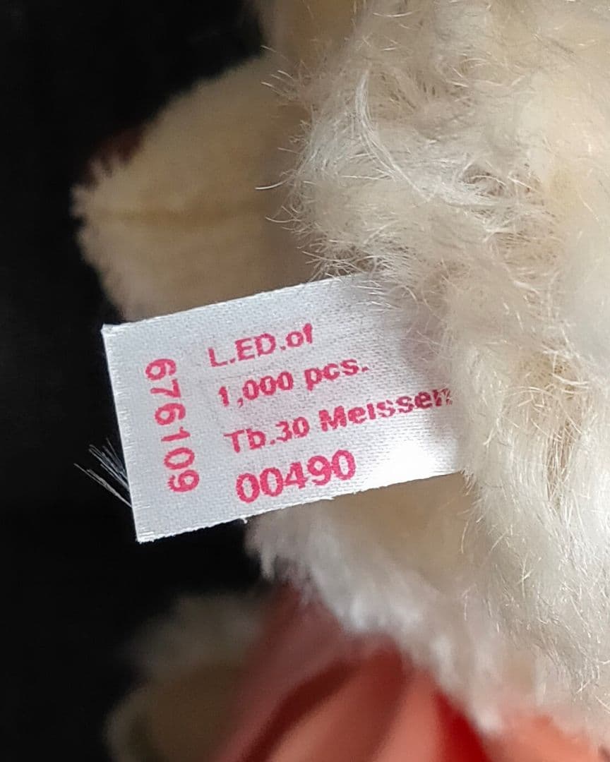 Steiffシュタイフテディベアマイセンプレート