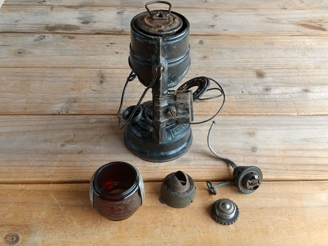 FEUERHAND 75 ATOM STK ランタン 純正赤ホヤ 当時物 WWⅡ - メルカリ