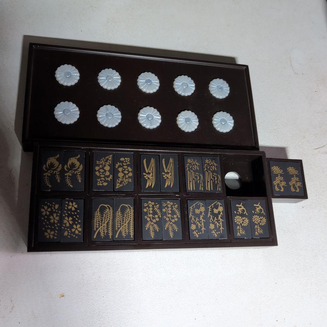 香道具志野流　十種香札銀葉盤　樹脂製